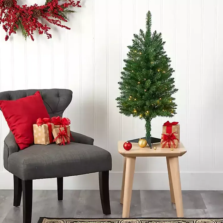 Sale Pre-lit 3 ft. Green Mountain Pine Christmas Tree Christmas Trees