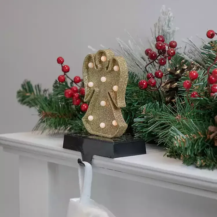 Sale Pre-lit Angel Christmas Stocking Holder Christmas Stockings & Stocking Holders