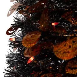 Pre-Lit Halloween Pumpkin Tree, 4 ft. Halloween