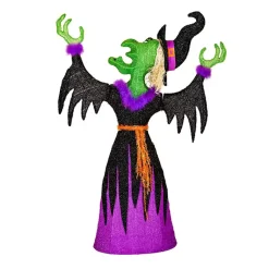 Outlet Pre-Lit Cackling Witch Outdoor Decoration Halloween