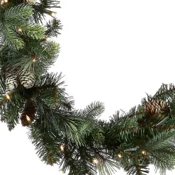 Hot Pre-Lit Carolina Pine Christmas Garland, 9 ft. Christmas Arrangements & Garland