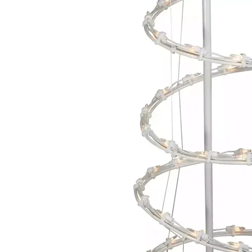Pre-Lit Clear Spiral Tree, 6 ft. Outdoor Christmas Decorations