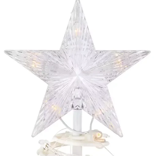 Clearance Pre-Lit Clear White Spiral Tree, 4 ft. Outdoor Christmas Decorations