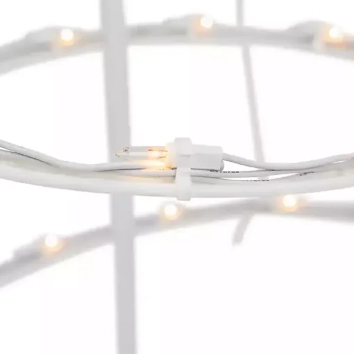 Clearance Pre-Lit Clear White Spiral Tree, 4 ft. Outdoor Christmas Decorations