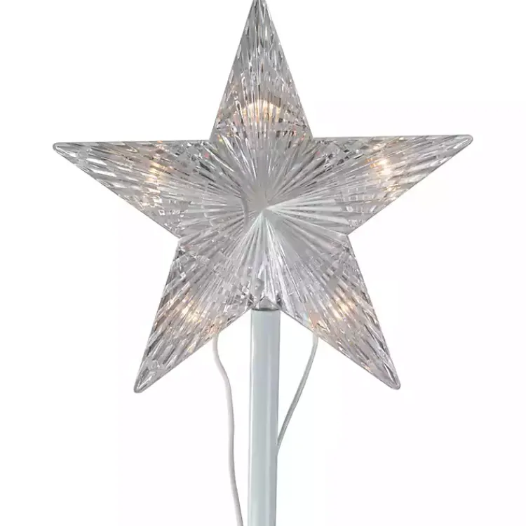 Clearance Pre-Lit Clear Spiral Tree, 3 ft. Outdoor Christmas Decorations