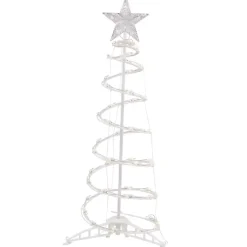 Clearance Pre-Lit Clear Spiral Tree, 3 ft. Outdoor Christmas Decorations