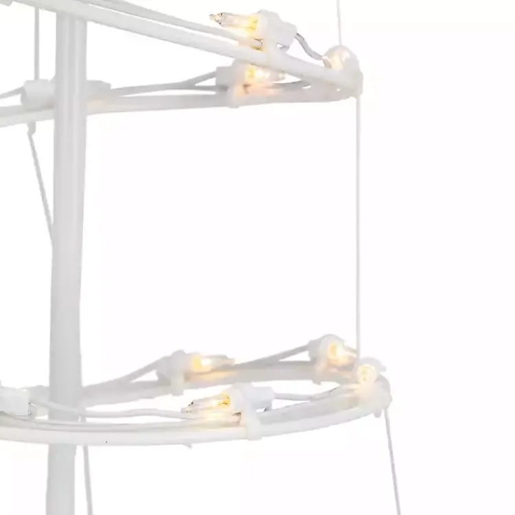 Clearance Pre-Lit Clear Spiral Tree, 3 ft. Outdoor Christmas Decorations