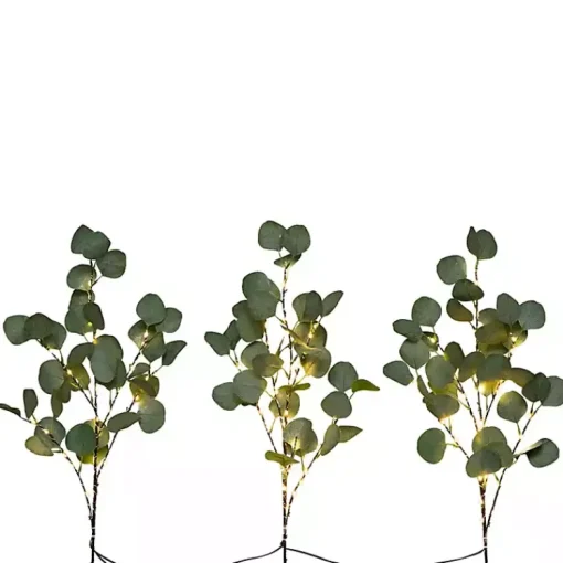 Best Pre-Lit Eucalyptus 3-pc. Bouquet Stems & Bouquets