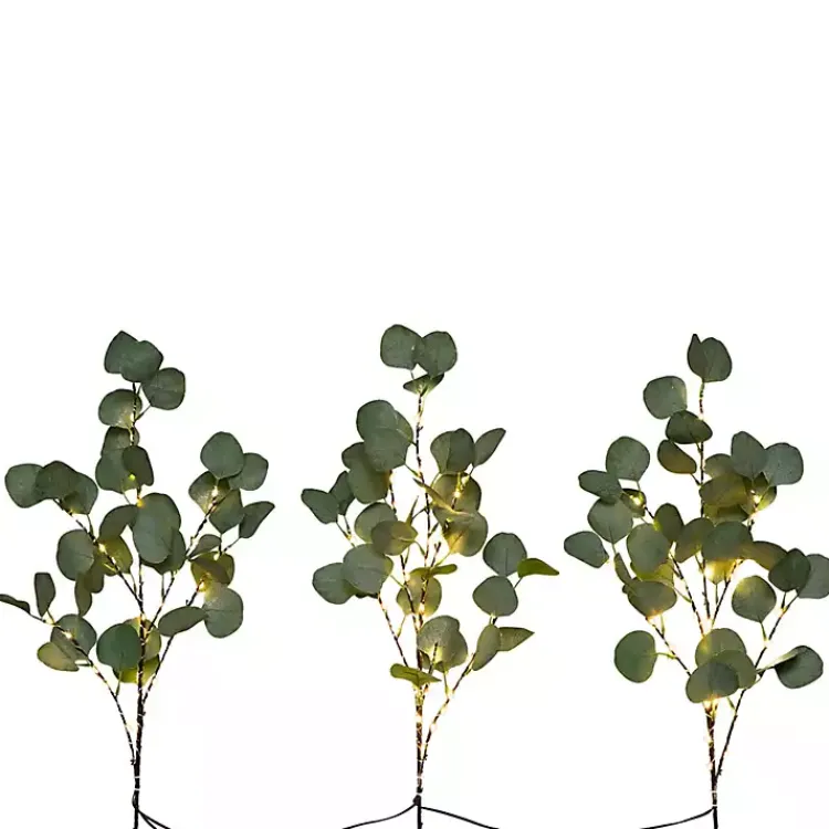 Best Pre-Lit Eucalyptus 3-pc. Bouquet Stems & Bouquets