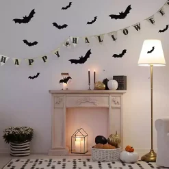 New Pre-Lit Happy Halloween Burlap Banner Halloween
