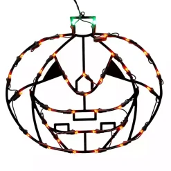 Online Pre-Lit Jack O' Lantern Window Decoration Halloween