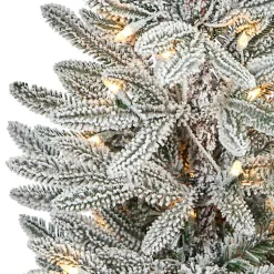 Discount Pre-Lit Manchester Spruce in White Planter, 44 in. Christmas Trees