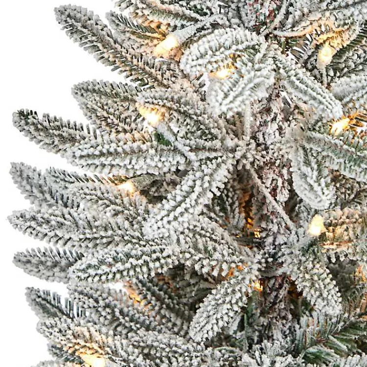 Discount Pre-Lit Manchester Spruce in White Planter, 44 in. Christmas Trees