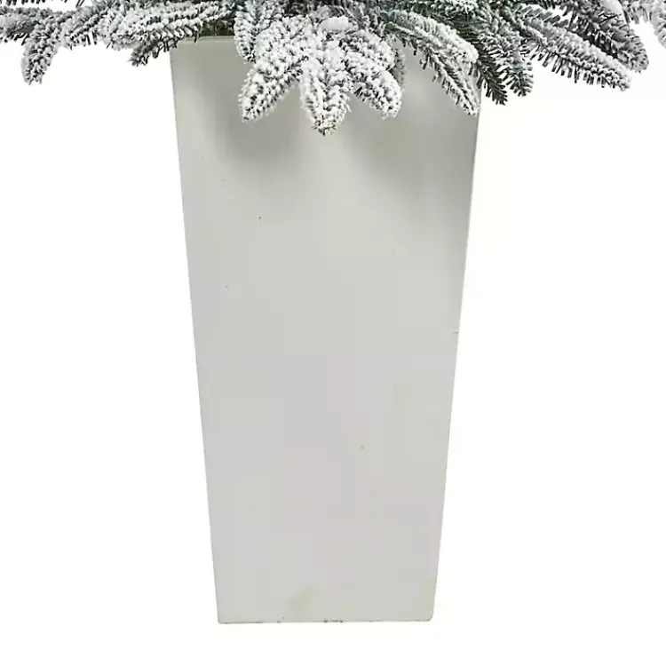 Discount Pre-Lit Manchester Spruce in White Planter, 44 in. Christmas Trees