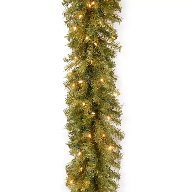 Outlet Pre-Lit Norwood Fir Christmas Garland Christmas Arrangements & Garland