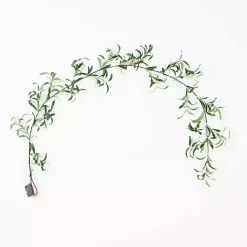 Discount Pre-Lit Olive Branch Battery Operated Garland Arrangements & Greenery