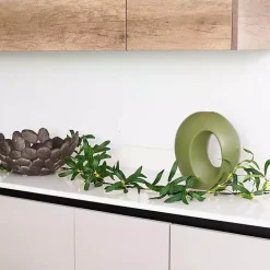 Discount Pre-Lit Olive Branch Battery Operated Garland Arrangements & Greenery