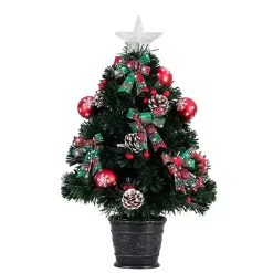 Best Pre-Lit Plaid Bow Christmas Tree Arrangement Christmas Arrangements & Garland
