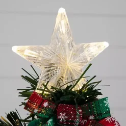 Best Pre-Lit Plaid Bow Christmas Tree Arrangement Christmas Arrangements & Garland