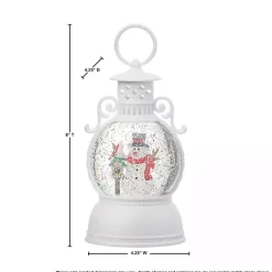 Outlet Pre-Lit Snowman and Cardinal Snow Globe Christmas Decorations