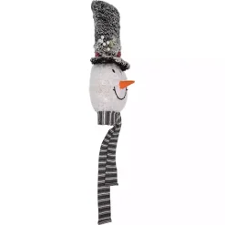 Outlet Pre-Lit Snowman with Top Hat Tree Topper Christmas Tree Decorations