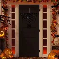 Discount Pre-Lit Spider and Web Outdoor Decoration Halloween