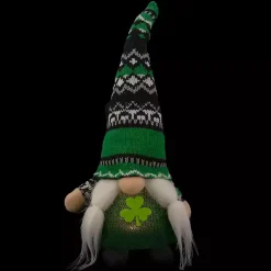 Online Pre-Lit St. Patrick's Day Girl Gnome Figurine St Patricks Day Decorations