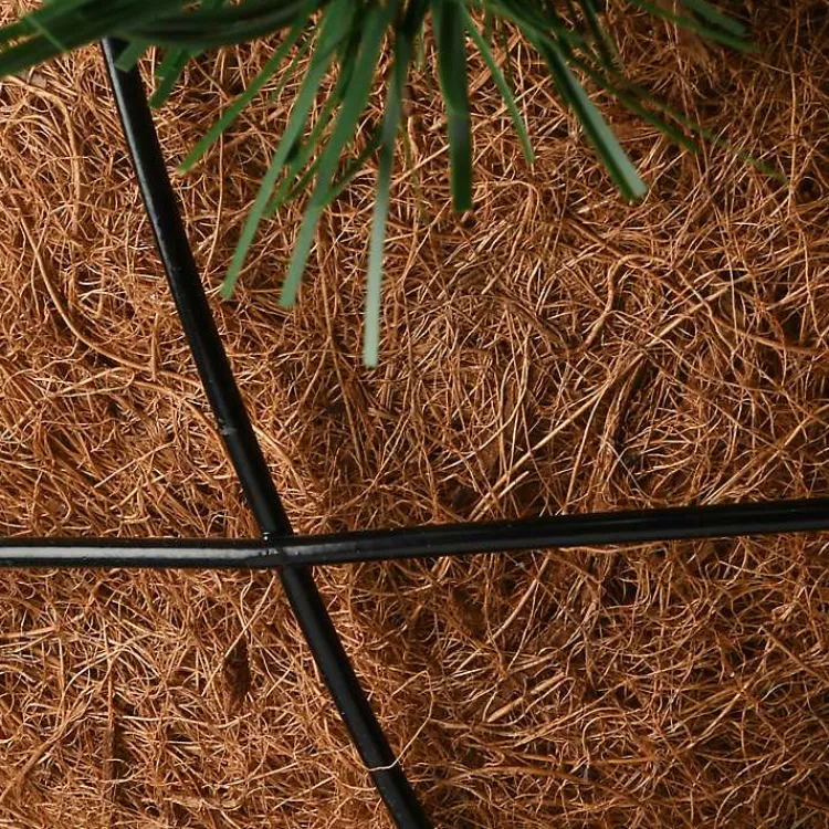 Pre-Lit Tiffany Fir Christmas Hanging Basket Christmas Arrangements & Garland