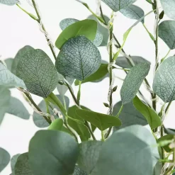 Sale Pre-Lit Warm LED Eucalyptus Plant, 4 ft. Trees & Topiaries