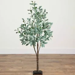 Online Pre-Lit Warm LED Olive Tree, 4 ft. Trees & Topiaries