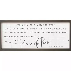 Prince of Peace Framed Wall Plaque Christmas Art & Wall Decor