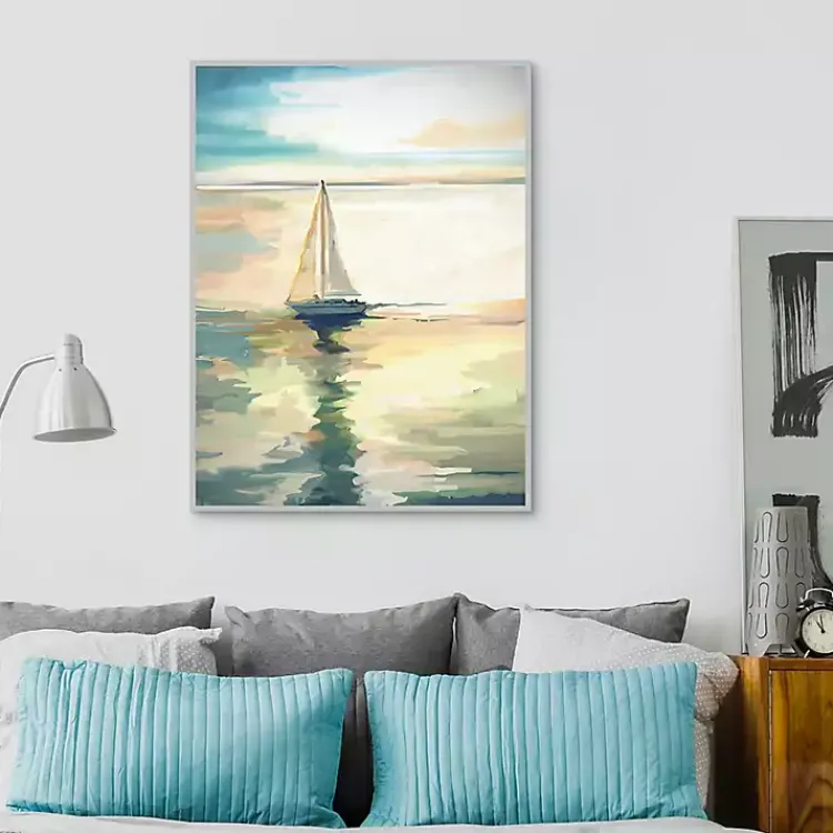 Kirklands Home Framed Art|Private Sail Framed Canvas Art Print