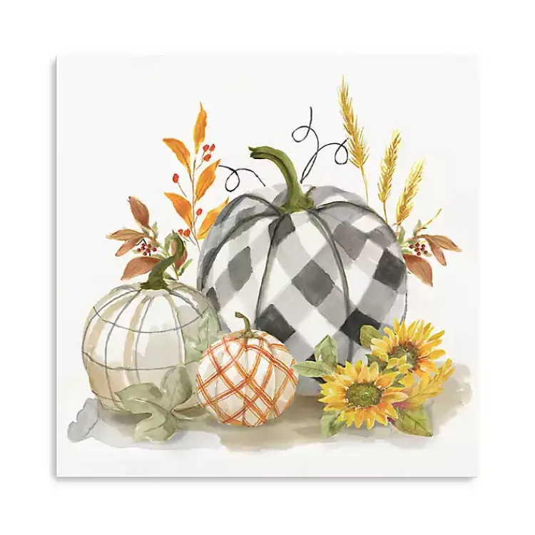 Sale Pumpkin Décor II Canvas Art Print, 20x20 Fall