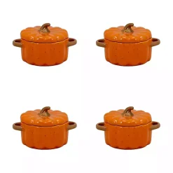 New Pumpkin Mini Tureens, Set of 4 Fall