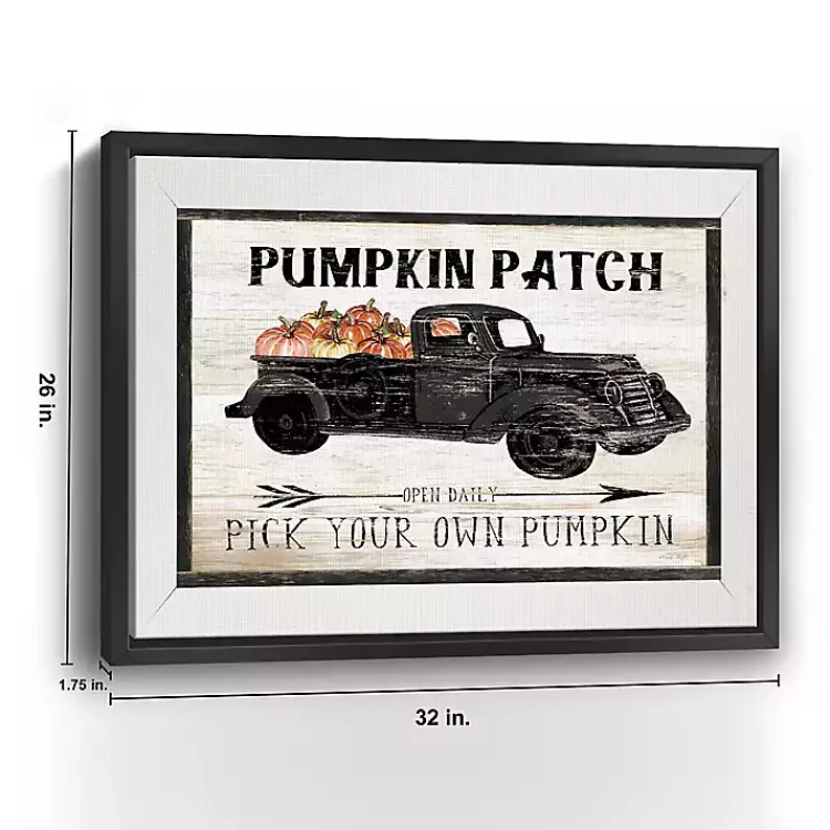 Outlet Pumpkin Patch Black Truck Giclee Canvas Art Print Fall
