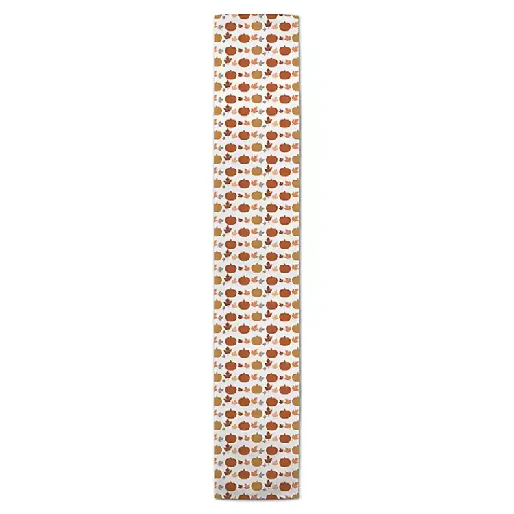 Pumpkins and Leaves Table Runner, 90 in. Fall