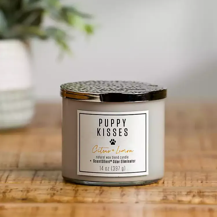 Puppy Kisses ScentSilent 3-Wick Jar Candle Candles