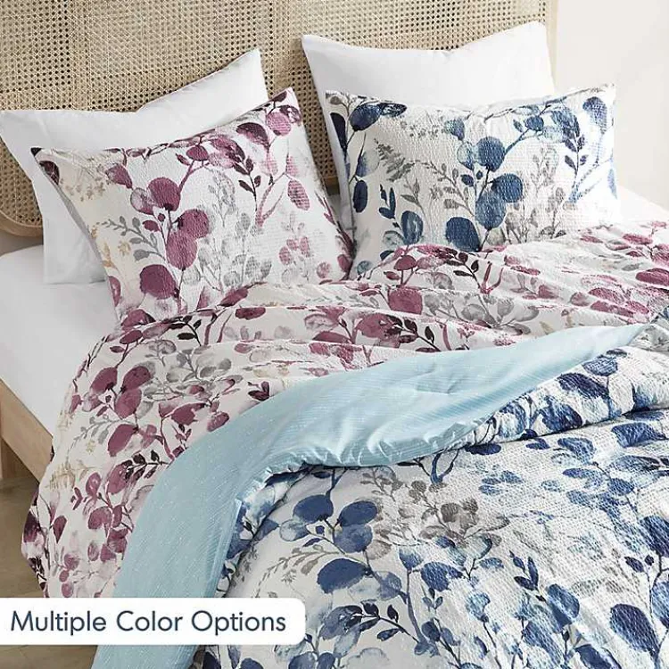 Kirklands Home Comforters|Purple Botanical 3-pc. Full/Queen Comforter Set