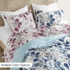 Kirklands Home Comforters|Purple Botanical 3-pc. King Comforter Set