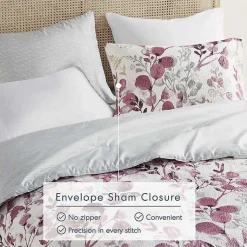 Kirklands Home Comforters|Purple Botanical 3-pc. King Comforter Set