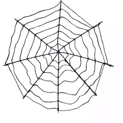 Purple LED Spider Web Decoration Halloween