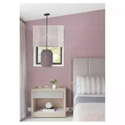 Kirklands Home Wall Murals & Wallpaper|Textured Faux Fabric Peel & Stick Wallpaper Purple