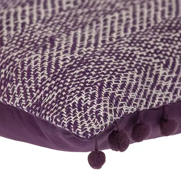 Woven Pom Pom Pillow Pillows