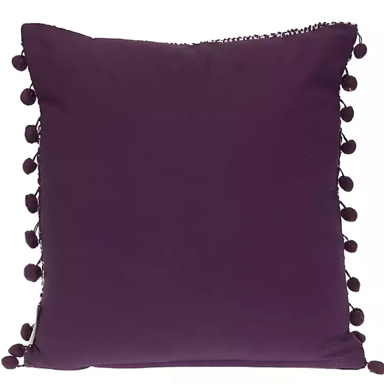 Woven Pom Pom Pillow Pillows