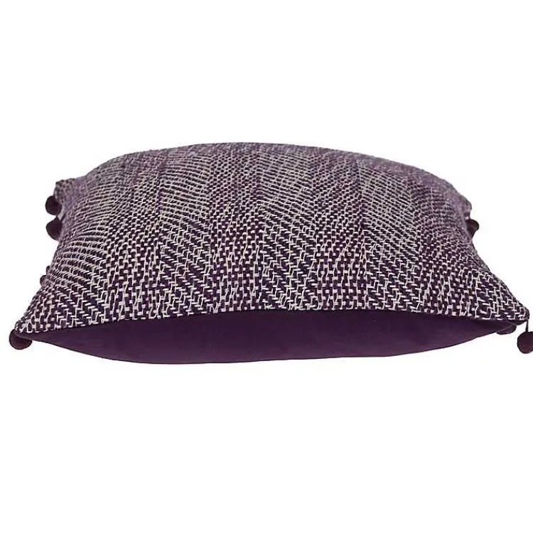 Woven Pom Pom Pillow Pillows