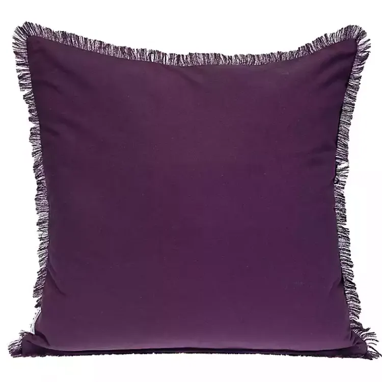 Discount Woven Stripes Fringe Pillow Pillows