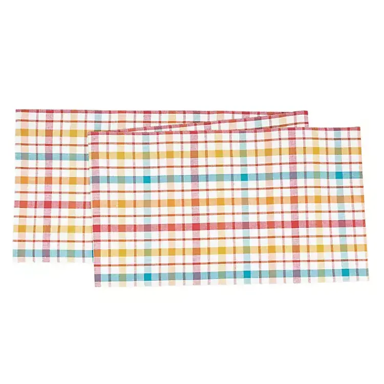 Kirklands Home Table Linens|Radley Plaid Reversible Table Runner Multi