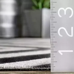 Kirklands Home Outdoor Rugs|Rain Diamond Fringe Indoor/Outdoor Area Rug, 5x8