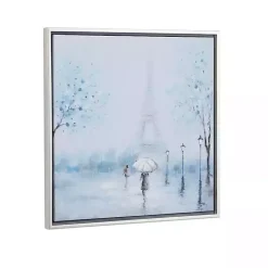 Kirklands Home Framed Art|Rainy Paris Blues Transitional Framed Wall Art