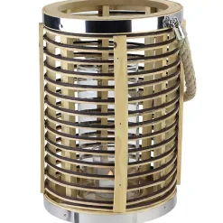 Online Rattan Hurricane Lantern with Jute Rope Lanterns